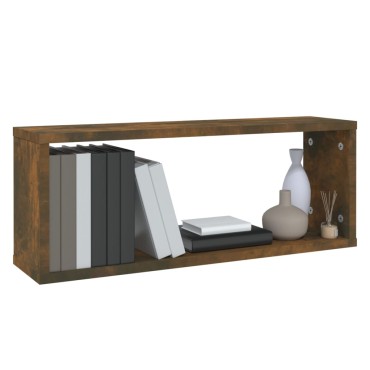 vidaXL Ραφιέρες Τοίχου Κύβοι 2 τεμ. Καπν. Δρυς 60x15x23cm Επεξ. Ξύλο