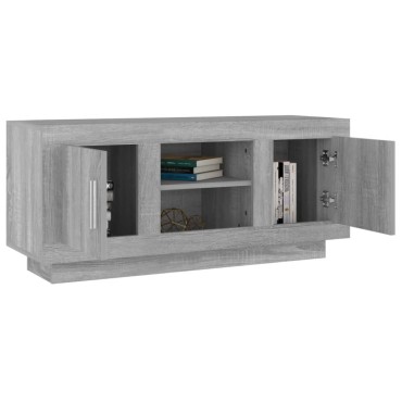 vidaXL Έπιπλο Τηλεόρασης Γκρι Sonoma 102x35x45cm από Επεξεργ. Ξύλο