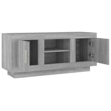 vidaXL Έπιπλο Τηλεόρασης Γκρι Sonoma 102x35x45cm από Επεξεργ. Ξύλο