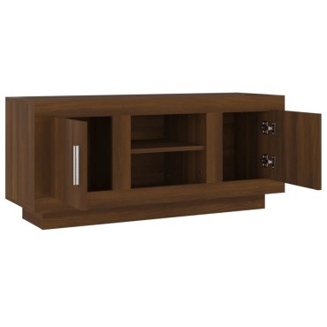 vidaXL Έπιπλο Τηλεόρασης Καφέ Δρυς 102x35x45cm από Επεξεργ. Ξύλο