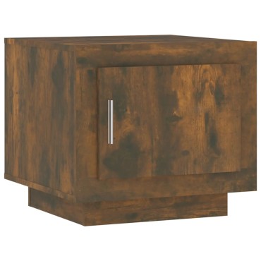 vidaXL Τραπεζάκι Σαλονιού Καπνιστή Δρυς 51x50x45cm Επεξεργασμένο Ξύλο 1 τεμ.