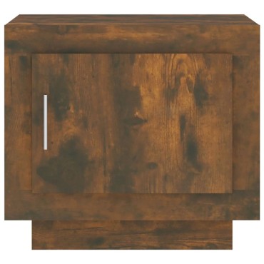 vidaXL Τραπεζάκι Σαλονιού Καπνιστή Δρυς 51x50x45cm Επεξεργασμένο Ξύλο 1 τεμ.