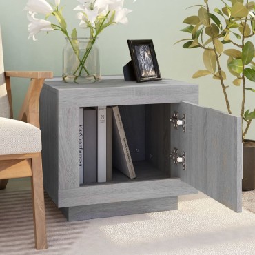 vidaXL Τραπεζάκι Σαλονιού Γκρι Sonoma 51x50x45cm από Επεξεργ. Ξύλο 1 τεμ.