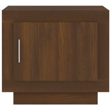 vidaXL Τραπεζάκι Σαλονιού Καφέ Δρυς 51x50x45cm από Επεξεργ. Ξύλο 1 τεμ.