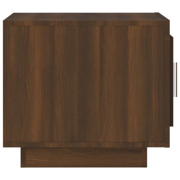 vidaXL Τραπεζάκι Σαλονιού Καφέ Δρυς 51x50x45cm από Επεξεργ. Ξύλο 1 τεμ.