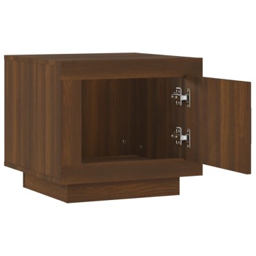 vidaXL Τραπεζάκι Σαλονιού Καφέ Δρυς 51x50x45cm από Επεξεργ. Ξύλο 1 τεμ.