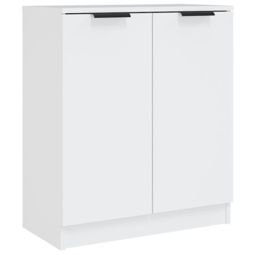 vidaXL Ντουλάπια 2 τεμ. άσπρο 60x30x70cm Επεξεργασμένο Ξύλο