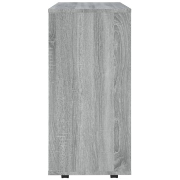 vidaXL Ντουλάπι Με Ροδάκια Γκρι Sonoma 60x35x75cm Επεξεργ. Ξύλο 1 τεμ.