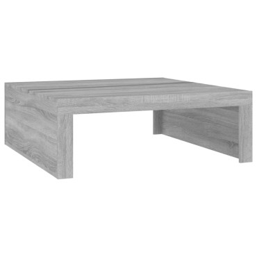 vidaXL Τραπεζάκι Σαλονιού Γκρι Sonoma 100x100x35cm Επεξεργασμένο Ξύλο 1 τεμ.