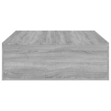 vidaXL Τραπεζάκι Σαλονιού Γκρι Sonoma 100x100x35cm Επεξεργασμένο Ξύλο 1 τεμ.