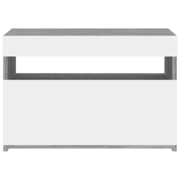vidaXL Έπιπλο Τηλεόρασης με LED Γκρι Sonoma 60x35x40cm