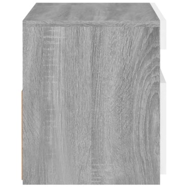 vidaXL Έπιπλο Τηλεόρασης με LED Γκρι Sonoma 60x35x40cm