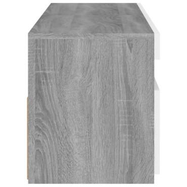 vidaXL Έπιπλα Τηλεόρασης με LED 2 τεμ. Γκρι Sonoma 60x35x40cm