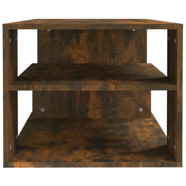 vidaXL Τραπεζάκι Σαλονιού Καπνιστή Δρυς 100x50x40cm Επεξεργ. Ξύλο 1 τεμ.
