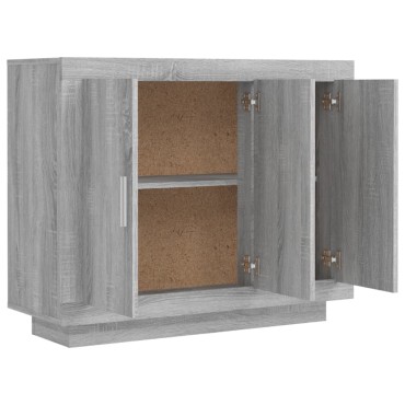 vidaXL Ντουλάπι Γκρι Sonoma 92x35x75cm από Επεξεργασμένο Ξύλο 1 τεμ.