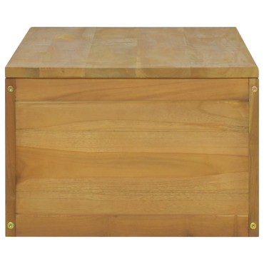 vidaXL Έπιπλο Μπάνιου Επιτοίχιο 110x45x30cm από Μασίφ Ξύλο Teak 1 τεμ.
