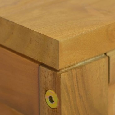 vidaXL Έπιπλο Μπάνιου Επιτοίχιο 110x45x30cm από Μασίφ Ξύλο Teak 1 τεμ.