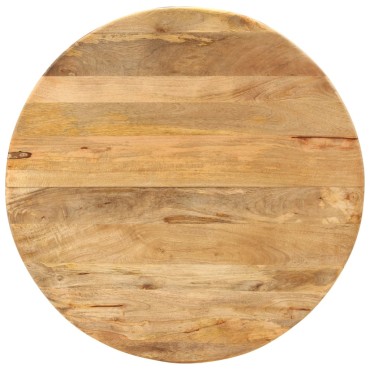 vidaXL Τραπεζαρία 110x78cm από Μασίφ Ξύλο Μάνγκο και Ατσάλι 1 τεμ.