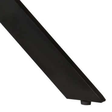vidaXL Τραπεζαρία 110x78cm από Μασίφ Ξύλο Μάνγκο και Ατσάλι 1 τεμ.
