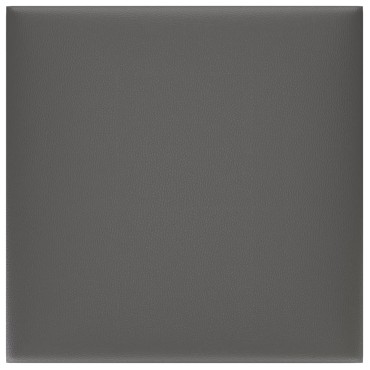 vidaXL Πάνελ Τοίχου 12 τεμ. Γκρι 30 x 30 εκ. 1,08 μ² Συνθετικό Δέρμα