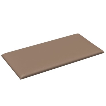 vidaXL Πάνελ Τοίχου 12 τεμ. Καπουτσίνο 30x15 εκ. 0,54 μ² Συνθ. Δέρμα