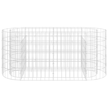 vidaXL Συρματοκιβώτιο-Γλάστρα Υπερυψωμένη 120x50x50 εκ. Γαλβαν. Ατσάλι