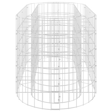 vidaXL Συρματοκιβώτιο-Γλάστρα Υπερυψωμένη 120x50x50 εκ. Γαλβαν. Ατσάλι