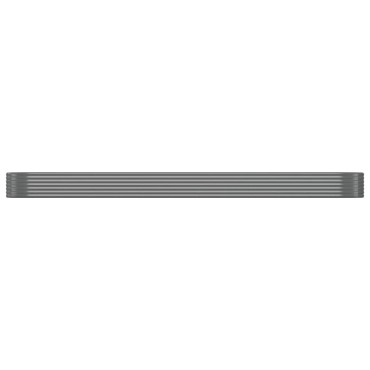 vidaXL Ζαρντινιέρα Γκρι 507x100x36 εκ. Ατσάλι με Ηλεκτρ. Βαφή Πούδρας