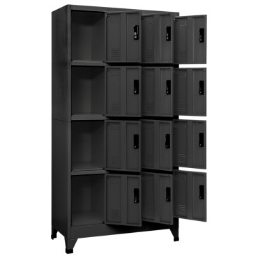 vidaXL Φοριαμός Ανθρακί 90x45x180cm Ατσάλινος 1 τεμ.
