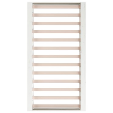 vidaXL Πλαίσιο Κρεβατιού Λευκό 75x190cm Μασίφ Ξύλο Small Single 1 τεμ. - Μονό