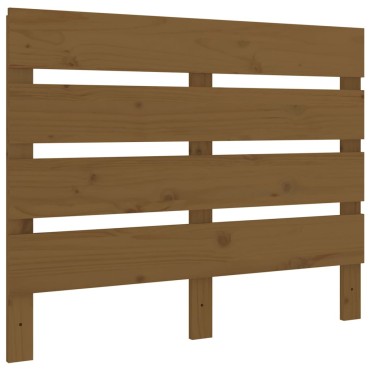vidaXL Κεφαλάρι Κρεβατιού Μελί 100x3x80cm από Μασίφ Ξύλο Πεύκου 1 τεμ.