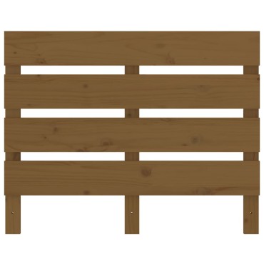 vidaXL Κεφαλάρι Κρεβατιού Μελί 100x3x80cm από Μασίφ Ξύλο Πεύκου 1 τεμ.