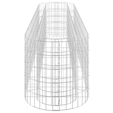 vidaXL Συρματοκιβώτιο-Γλάστρα Υπερυψωμένη 260x50x50 εκ. Γαλβαν. Ατσάλι