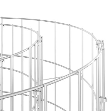 vidaXL Συρματοκιβώτιο-Γλάστρα Υπερυψωμένη 260x50x50 εκ. Γαλβαν. Ατσάλι
