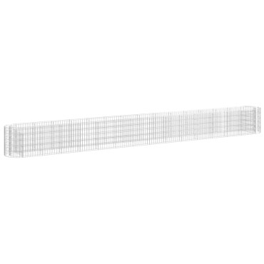 vidaXL Συρματοκιβώτιο-Γλάστρα Υπερυψωμένη 540x50x50 εκ. Γαλβαν. Ατσάλι