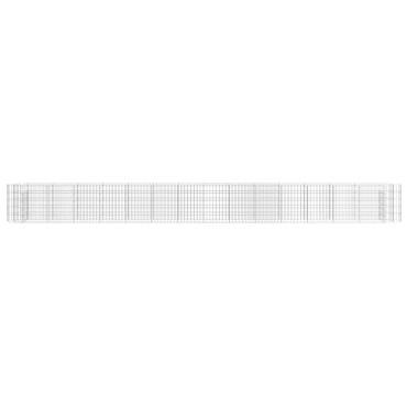vidaXL Συρματοκιβώτιο-Γλάστρα Υπερυψωμένη 540x50x50 εκ. Γαλβαν. Ατσάλι