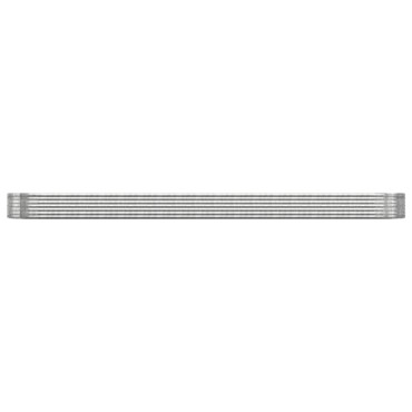 vidaXL Ζαρντινιέρα Ασημί 544x100x36 εκ. Ατσάλι με Ηλεκτρ. Βαφή Πούδρας