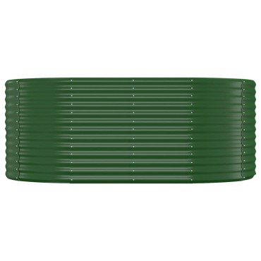 vidaXL Ζαρντινιέρα Πράσινη 175x100x68εκ Ατσάλι με Ηλεκτρ. Βαφή Πούδρας