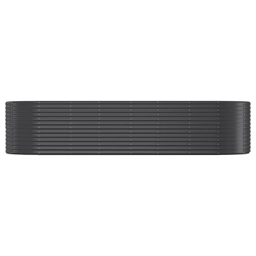 vidaXL Ζαρντινιέρα Ανθρακί 322x40x68 εκ Ατσάλι με Ηλεκτρ. Βαφή Πούδρας