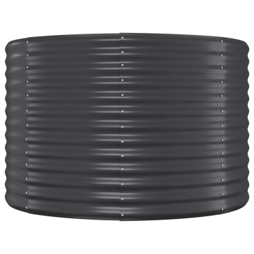 vidaXL Ζαρντινιέρα Ανθρακί 322x40x68 εκ Ατσάλι με Ηλεκτρ. Βαφή Πούδρας