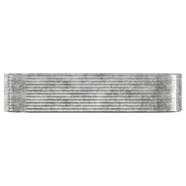 vidaXL Ζαρντινιέρα Ασημί 322x100x68 εκ. Ατσάλι με Ηλεκτρ. Βαφή Πούδρας