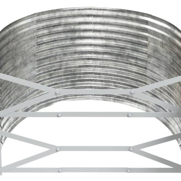 vidaXL Ζαρντινιέρα Ασημί 507x100x68 εκ. Ατσάλι με Ηλεκτρ. Βαφή Πούδρας