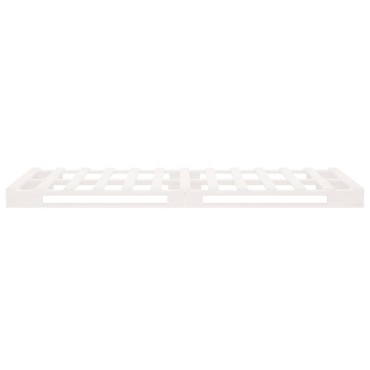 820387 vidaXL Καναπές από Παλέτες Άσπρο 100x200cm Μασίφ Ξύλο Πεύκου - Μονό