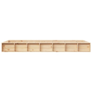 vidaXL Πλαίσιο Κρεβατιού 75x190cm από Μασίφ Ξύλο Small Single 1 τεμ. - Μονό