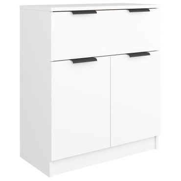 vidaXL Ντουλάπι Λευκό 60x30x70cm από Επεξεργασμένο Ξύλο 1 τεμ.