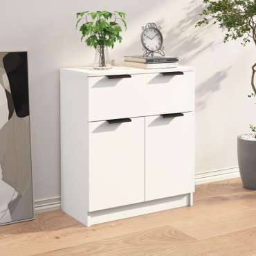 vidaXL Ντουλάπι Λευκό 60x30x70cm από Επεξεργασμένο Ξύλο 1 τεμ.