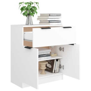vidaXL Ντουλάπι Λευκό 60x30x70cm από Επεξεργασμένο Ξύλο 1 τεμ.