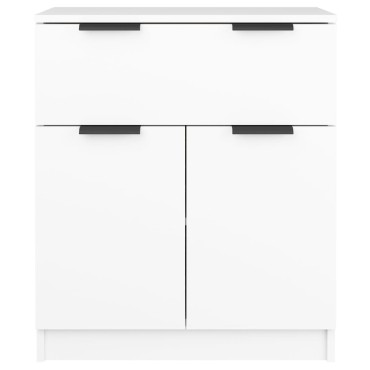 vidaXL Ντουλάπι Λευκό 60x30x70cm από Επεξεργασμένο Ξύλο 1 τεμ.