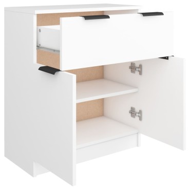 vidaXL Ντουλάπι Λευκό 60x30x70cm από Επεξεργασμένο Ξύλο 1 τεμ.