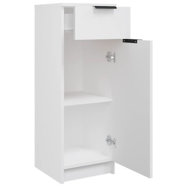 vidaXL Ντουλάπι Μπάνιου Λευκό 32x33,5x90cm Επεξεργασμένο Ξύλο 1 τεμ.